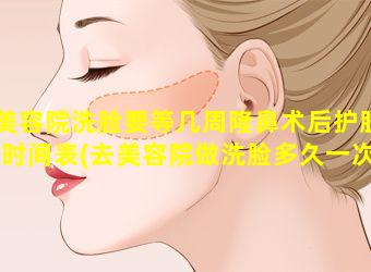 美容院洗脸要等几周隆鼻术后护肤时间表(去美容院做洗脸多久一次比较 🐺 好)